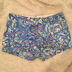 Lilly Pulitzer Walsh Short Shorts Shell Print
